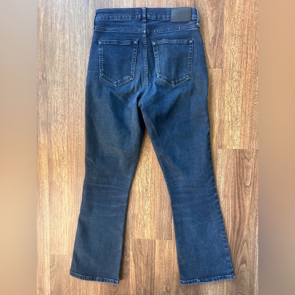EVERLANE The Authentic Stretch Slim Bootcut Jean Dark Wash Casual Denim Size 26 - Picture 9 of 14